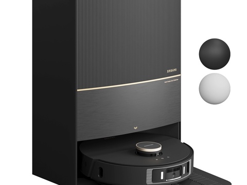  现代扫地机3d模型 