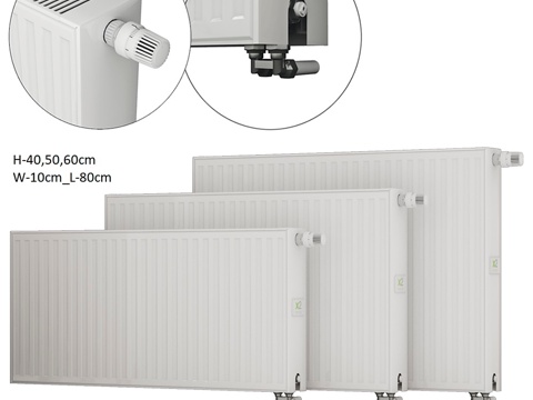  Kermi therm-x2 Profil L-80 钢板暖3d模型 