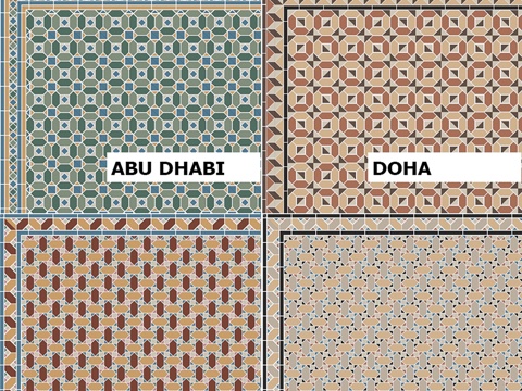  Topcer 维多利亚风格瓷砖套装 173d模型 