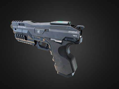  MHIP1手枪3d模型 