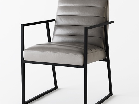  C&amp;B Channel皮革扶手椅3d模型 