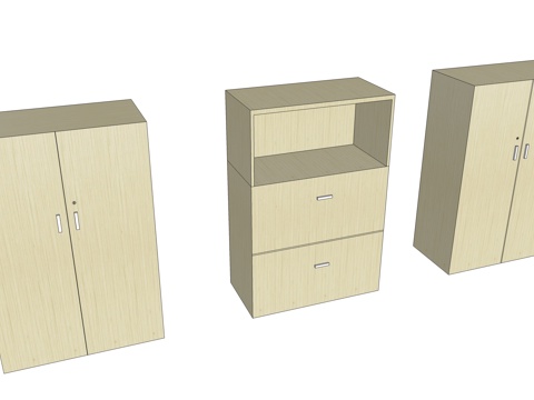 文件柜 办公家具su模型