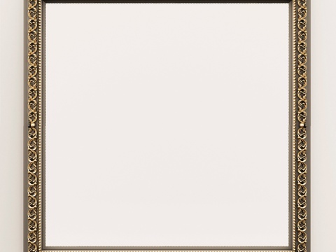  经典长条镜框镜3d模型 