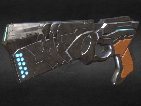  心理测量者之枪3d模型 