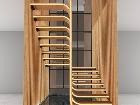  现代楼梯3d模型 