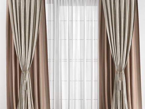  窗帘 № 0333d模型 