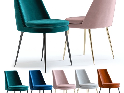  West Elm Finley餐椅3d模型 