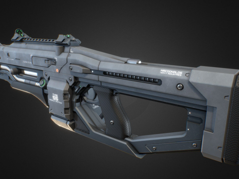  MHI突击霰弹枪3d模型 