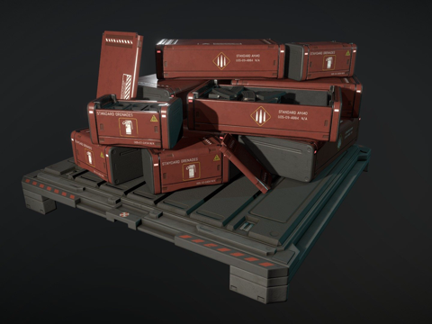  星际公民弹药箱3d模型3d模型 