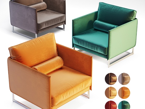  萨巴利文斯顿扶手椅3d模型 