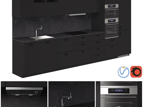  宜家METOD KUNGSBACKA3d模型 