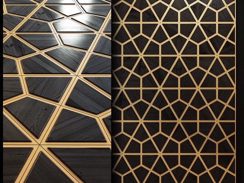  3D木质面板3d模型 