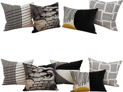  装饰套装靠垫_143d模型 