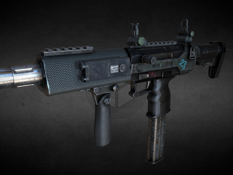  SCMG19机枪3d模型 