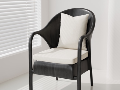  现代意式休闲椅3d模型 