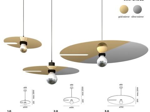  Wever &amp; Ducre Mirro 悬挂灯3d模型 
