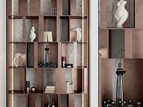  装饰隔断墙3d模型 