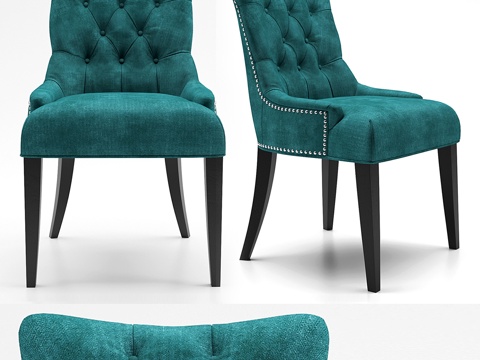  Regent 软垫餐椅3d模型 