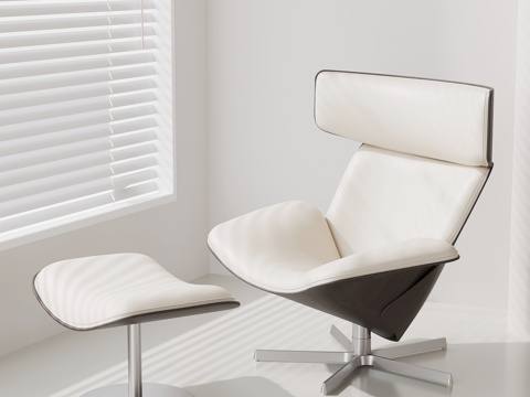  现代意式躺椅 休闲椅su模型 