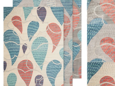  地毯地垫Vista套装快乐雨3d模型 