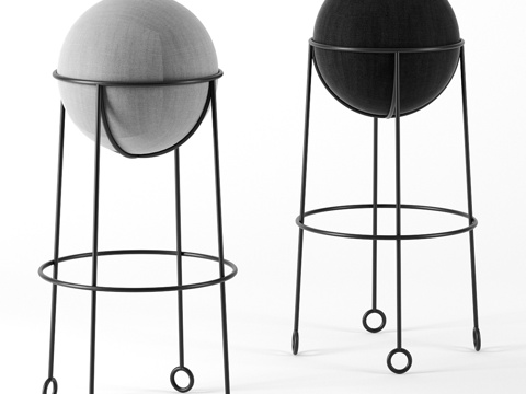  让·罗耶尔设计的Yo-Yo吧凳3d模型 