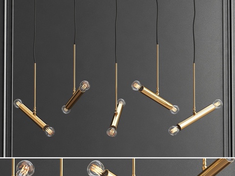  吊灯 餐厅集群 Cinque3d模型 