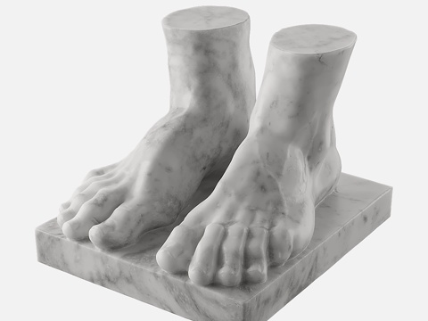  亚特兰大雕像脚部3d模型 