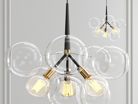  PELLE设计的泡泡吊灯3d模型 