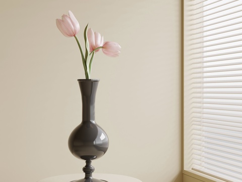 法式花瓶 摆件su模型