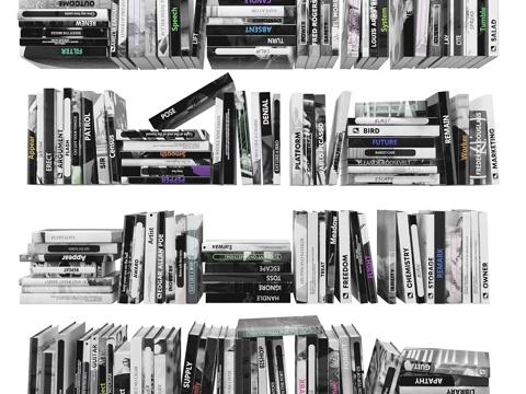  书籍（150册）2-3-33d模型 