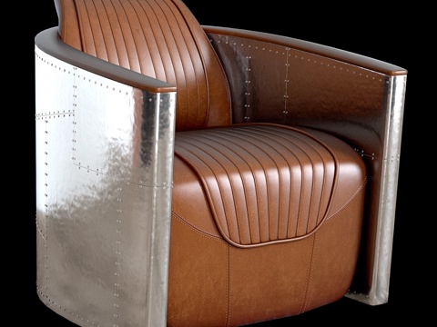  迷你飞行员扶手椅3d模型 