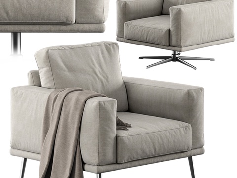  Boconcept Carlton扶手椅3d模型 