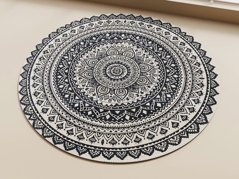 法式复古地毯su模型