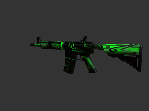  M4A4CSGO再生3d模型 