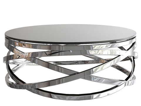  Modrest Tulare 现代烟熏玻璃咖啡桌3d模型 