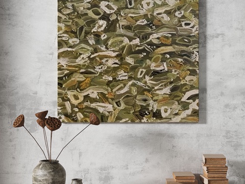  现代，轻奢，侘寂，肌理，简约，抽象，复古，装饰画3d模型 