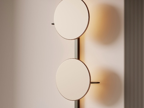 现代意式壁灯su模型