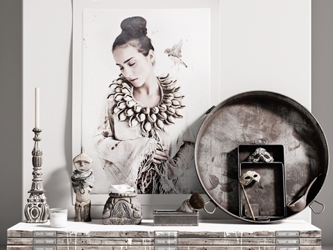  AVE 保琳娜·阿克林装饰套装3d模型 