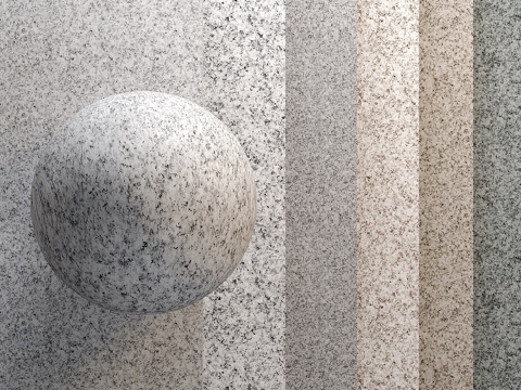  Kambulatovsky 花岗岩 6 种材质3d模型 