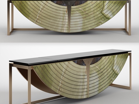  Visionnaire EQUNOX大理石边几3d模型 