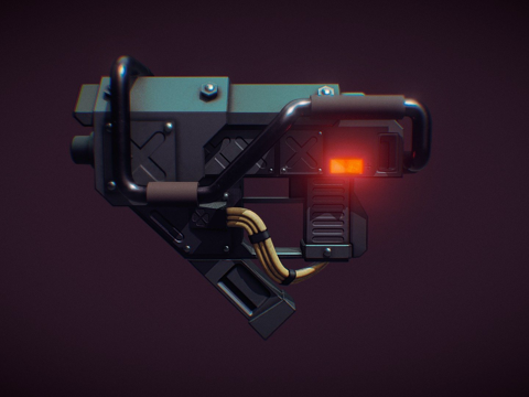  C.H.U.N.K.冲锋枪3d模型 