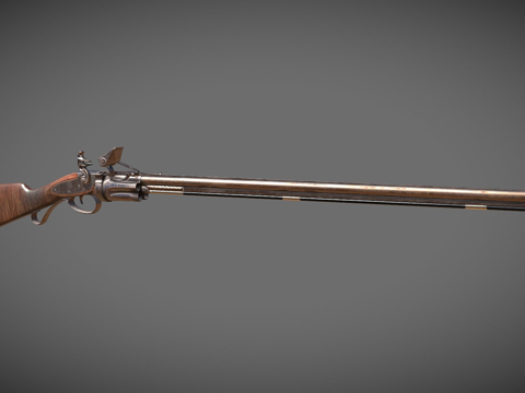  柯尔特左轮步枪3d模型 