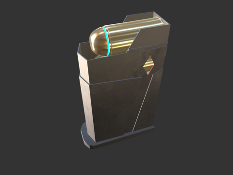  未来弹匣3d模型 