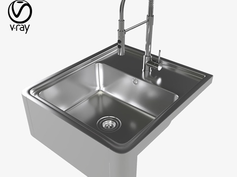  Bredshon水槽，Wimmern水龙头3d模型 