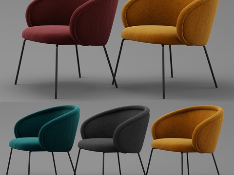  弗莱夫劳奥娜鸡尾酒椅3d模型 