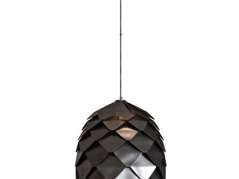  克里米亚松果黑吊灯3d模型 