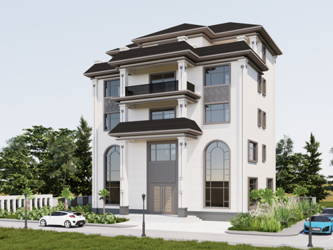 新中式别墅cad施工图cad施工图