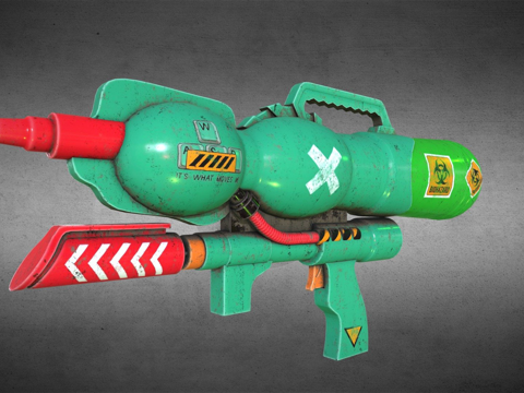  生化危害流体武器3d模型3d模型 