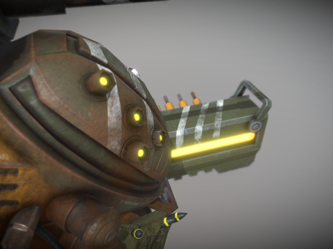  机甲坦克3d模型 