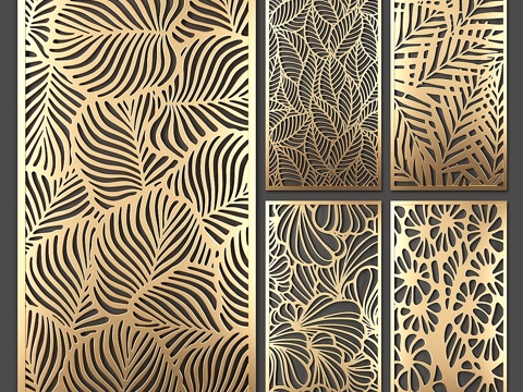  装饰隔断3d模型 